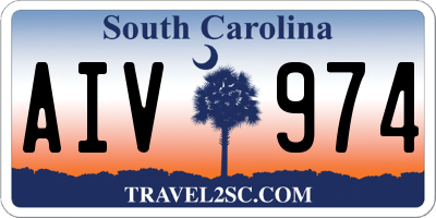 SC license plate AIV974