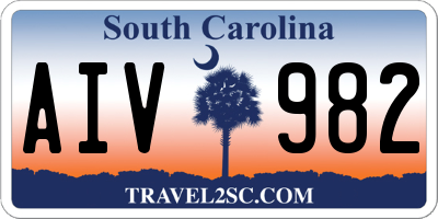 SC license plate AIV982