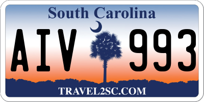 SC license plate AIV993
