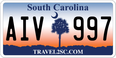SC license plate AIV997