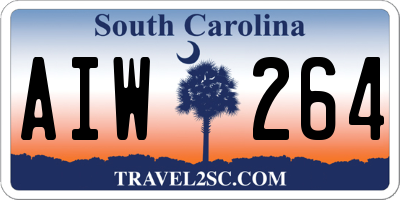 SC license plate AIW264