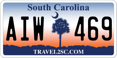 SC license plate AIW469