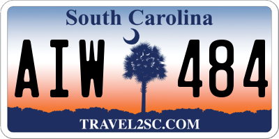 SC license plate AIW484