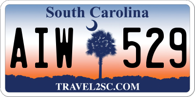 SC license plate AIW529