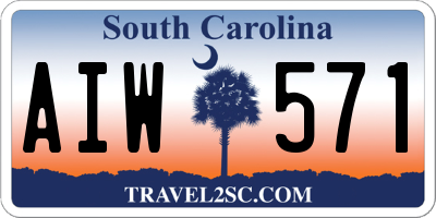 SC license plate AIW571