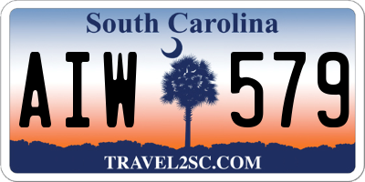 SC license plate AIW579