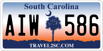 SC license plate AIW586