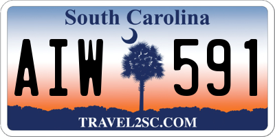 SC license plate AIW591