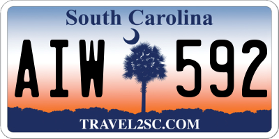 SC license plate AIW592