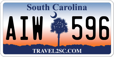 SC license plate AIW596