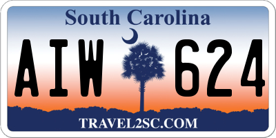 SC license plate AIW624