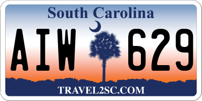 SC license plate AIW629