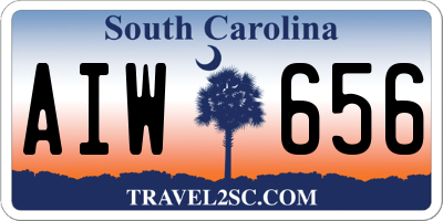 SC license plate AIW656