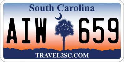 SC license plate AIW659