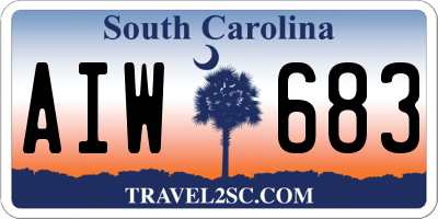 SC license plate AIW683