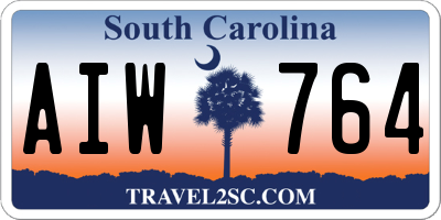 SC license plate AIW764