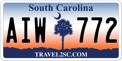 SC license plate AIW772