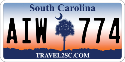SC license plate AIW774