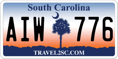 SC license plate AIW776
