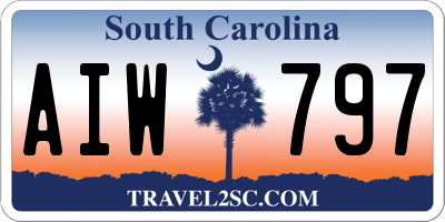SC license plate AIW797