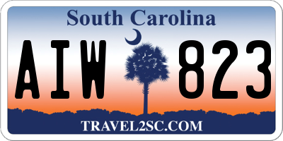 SC license plate AIW823