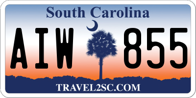 SC license plate AIW855