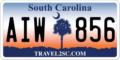 SC license plate AIW856