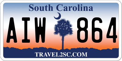 SC license plate AIW864