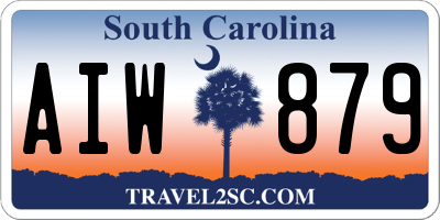 SC license plate AIW879