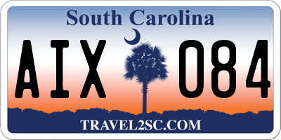 SC license plate AIX084