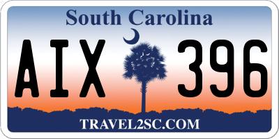 SC license plate AIX396