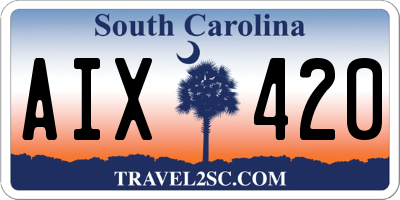 SC license plate AIX420