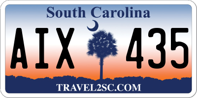SC license plate AIX435