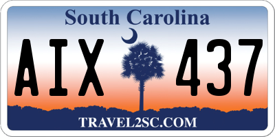 SC license plate AIX437