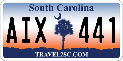SC license plate AIX441