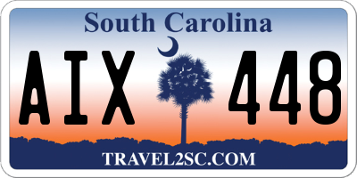 SC license plate AIX448