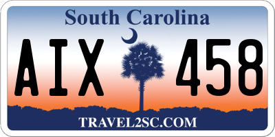 SC license plate AIX458