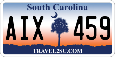 SC license plate AIX459