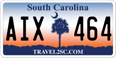 SC license plate AIX464