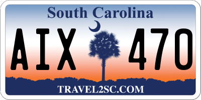 SC license plate AIX470