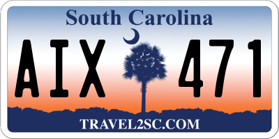 SC license plate AIX471