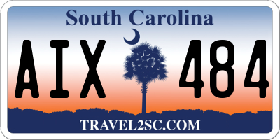 SC license plate AIX484