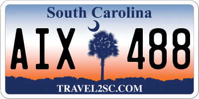 SC license plate AIX488