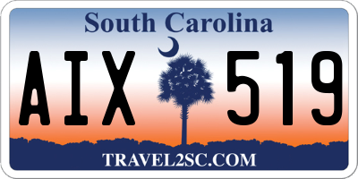 SC license plate AIX519