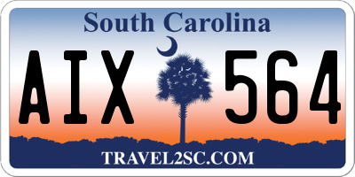 SC license plate AIX564