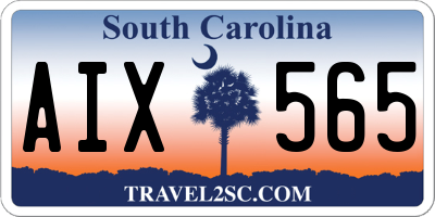 SC license plate AIX565