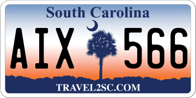 SC license plate AIX566