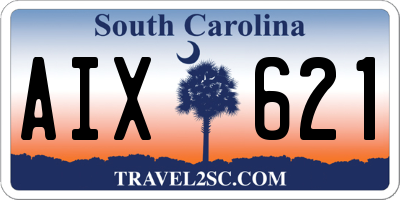 SC license plate AIX621