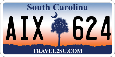 SC license plate AIX624