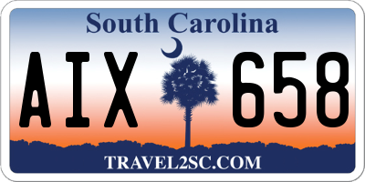 SC license plate AIX658